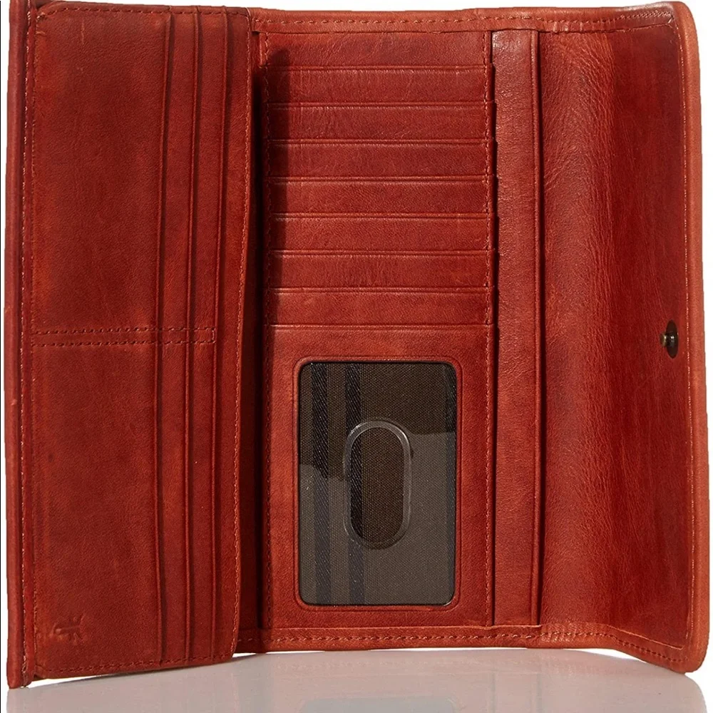 Frye Red Textured Wallet - Picture 6 of 8